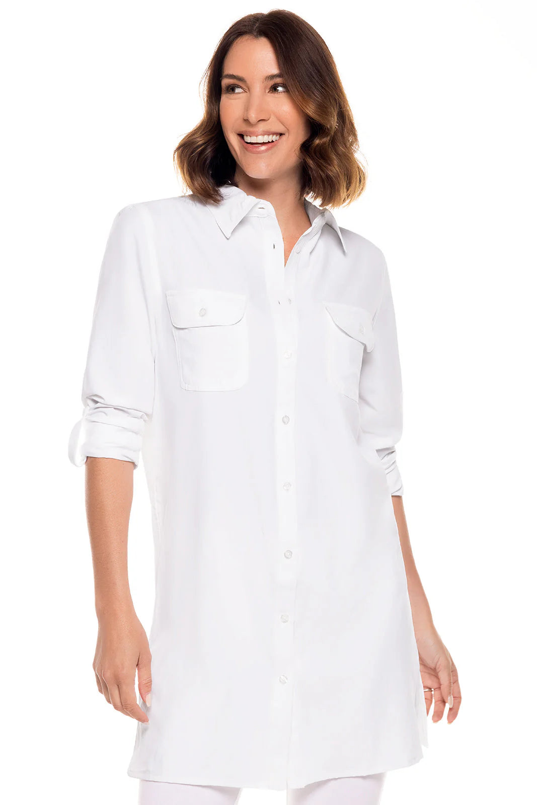 Santorini Tunic Shirt - White