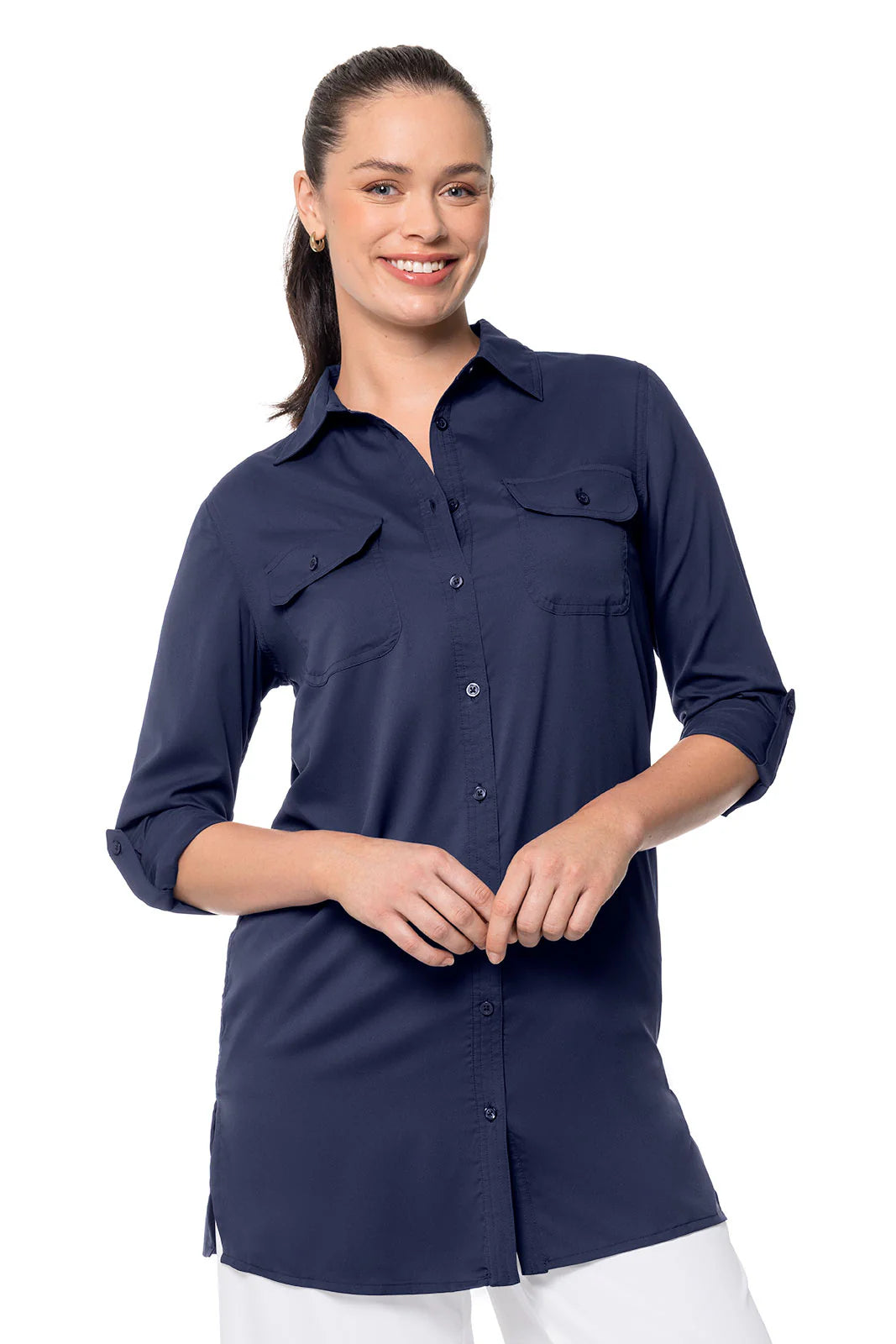 Santorini Tunic Shirt - Navy
