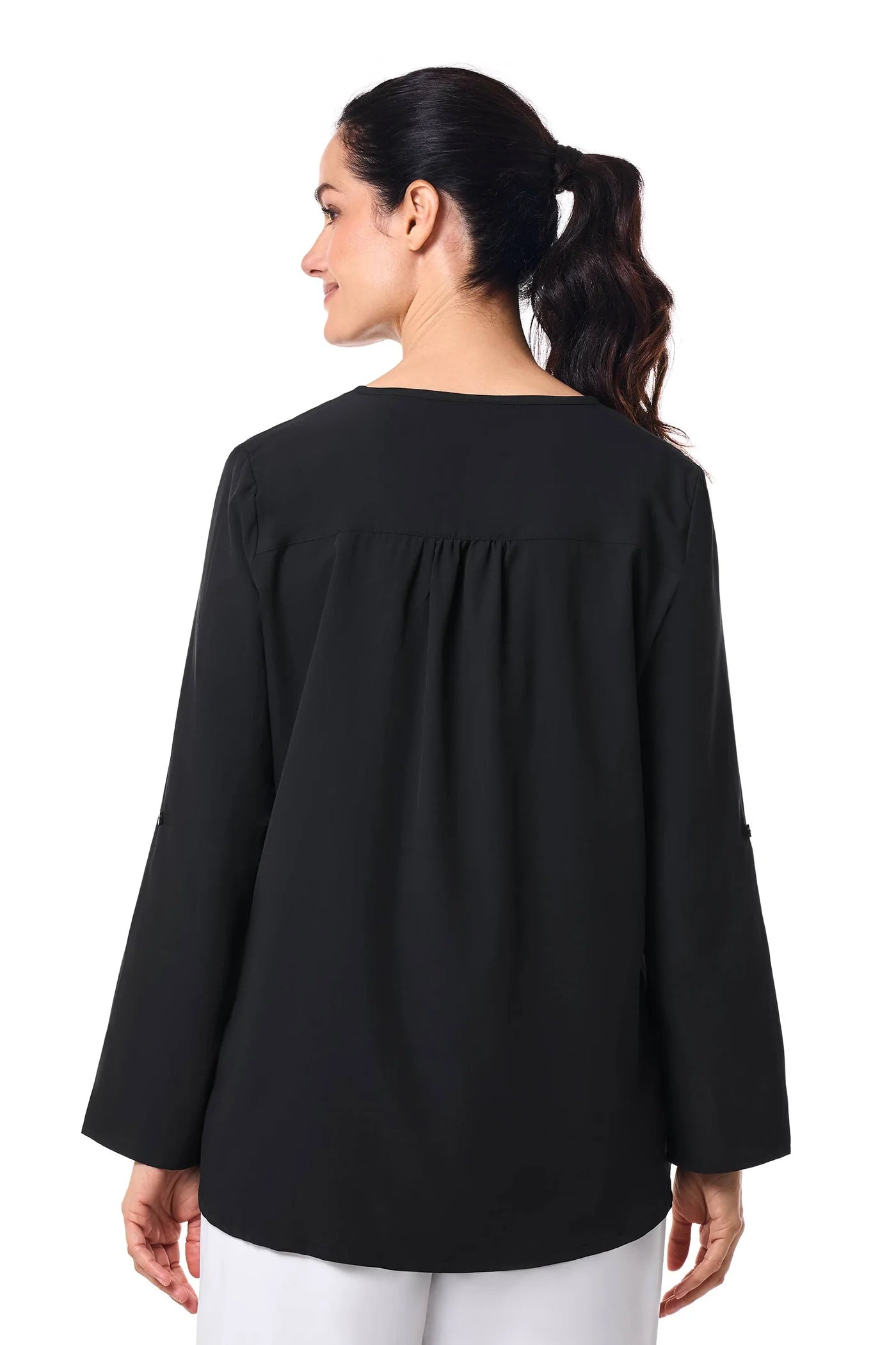 Santa Barbara Tunic Top - Black