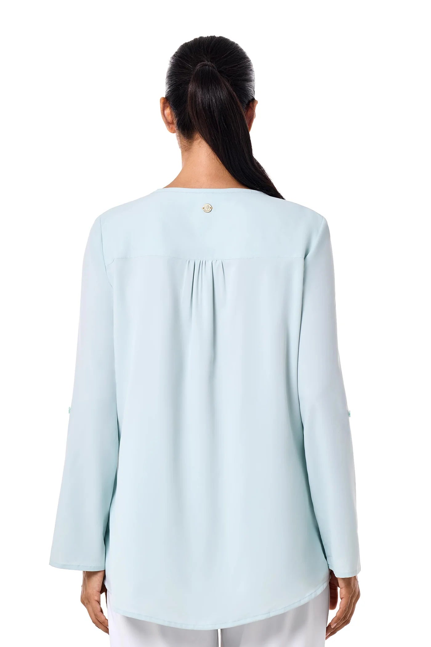 Santa Barbara Tunic Top - Misty Aqua