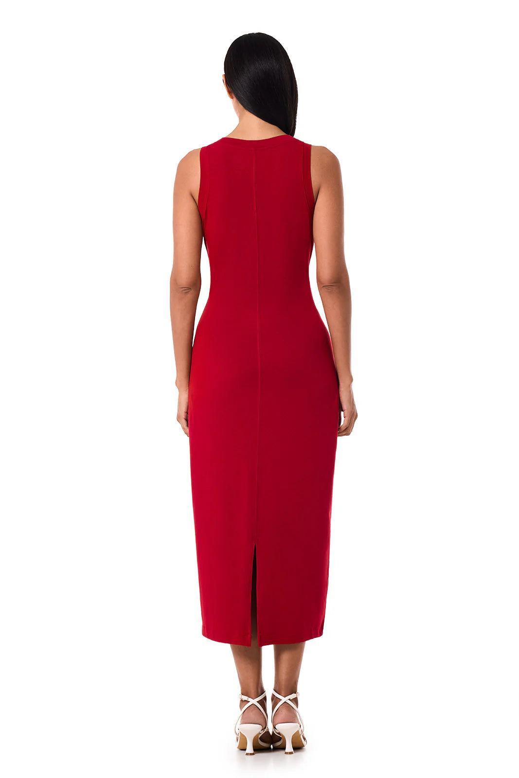 Jupiter Midi Tie Dress - Cherry