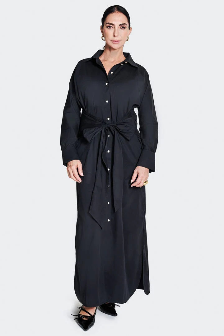 CAPTIVA SHIRT DRESS BLACK