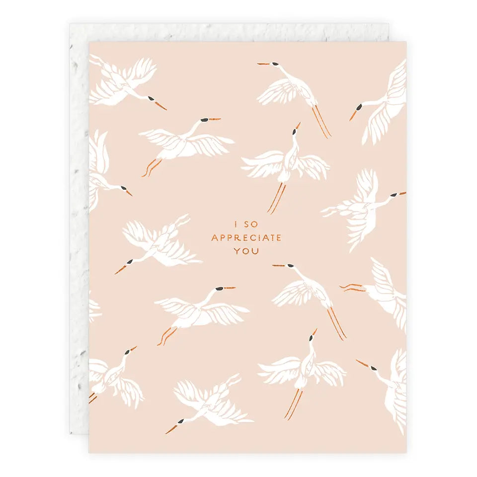 I SO APPRECIATE YOU THANK YOU CARD