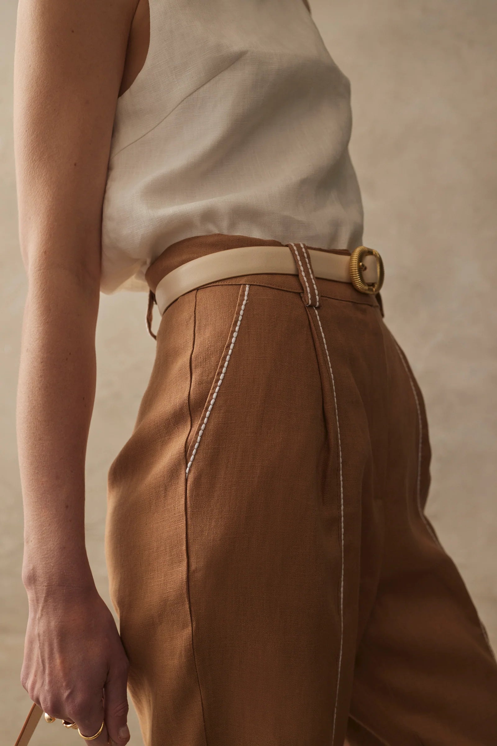 The Corinna Belt Ecru