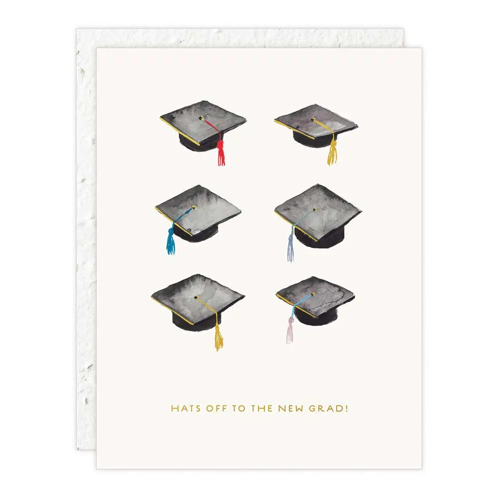HATS OFF – GRADUATION CARD