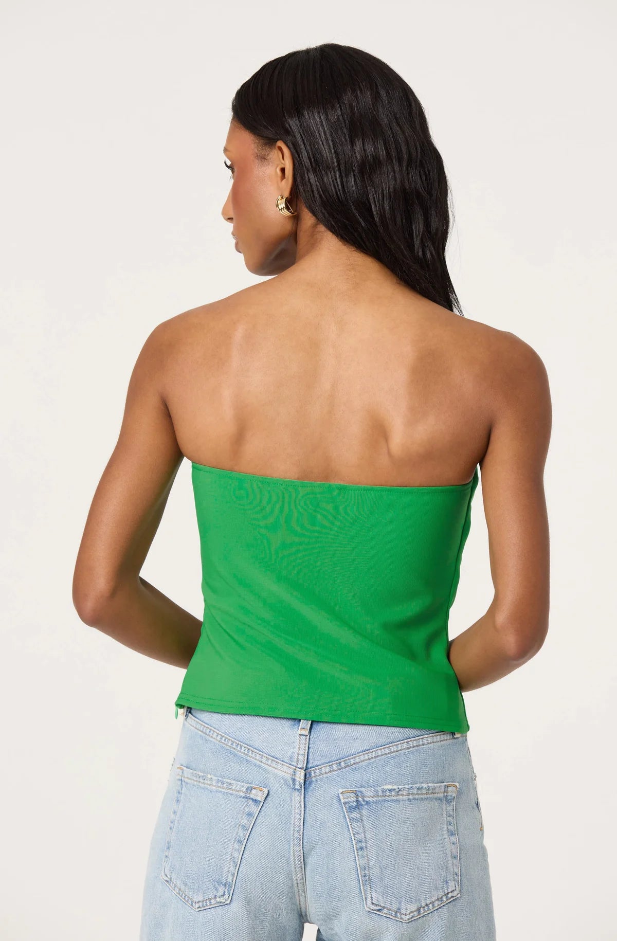 Morganne Strapless Sweetheart Top - Kelly Green