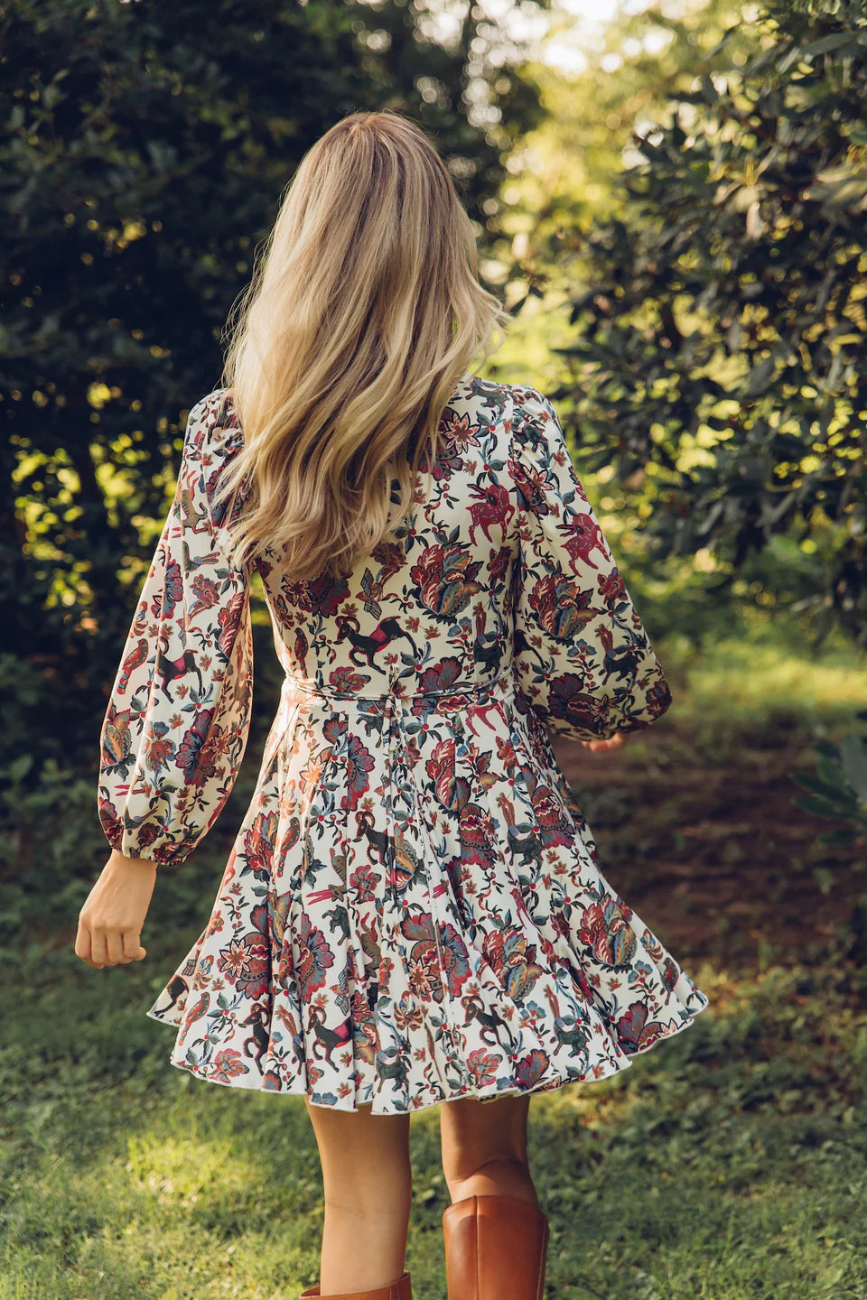 Woodland Flora Wrap Dress