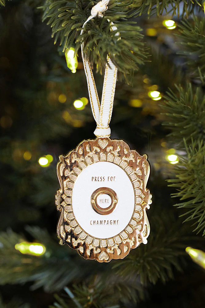 Press for Champagne Ornament