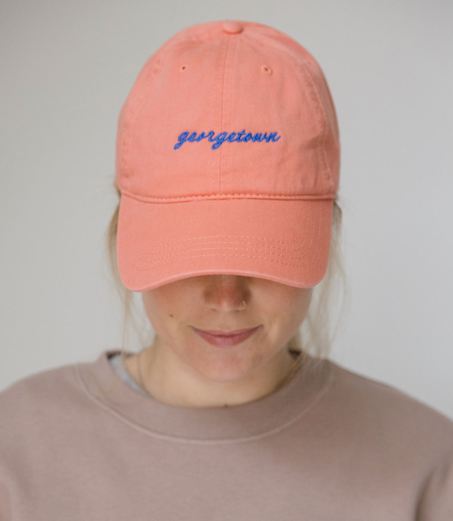 Georgetown Script Hat (Peach)