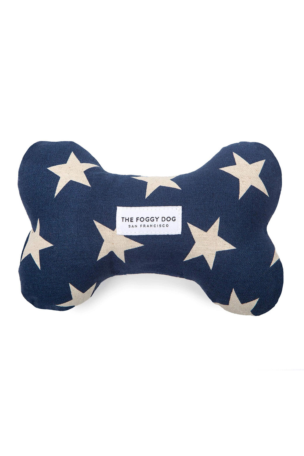 Navy Stars Dog Squeaky Toy