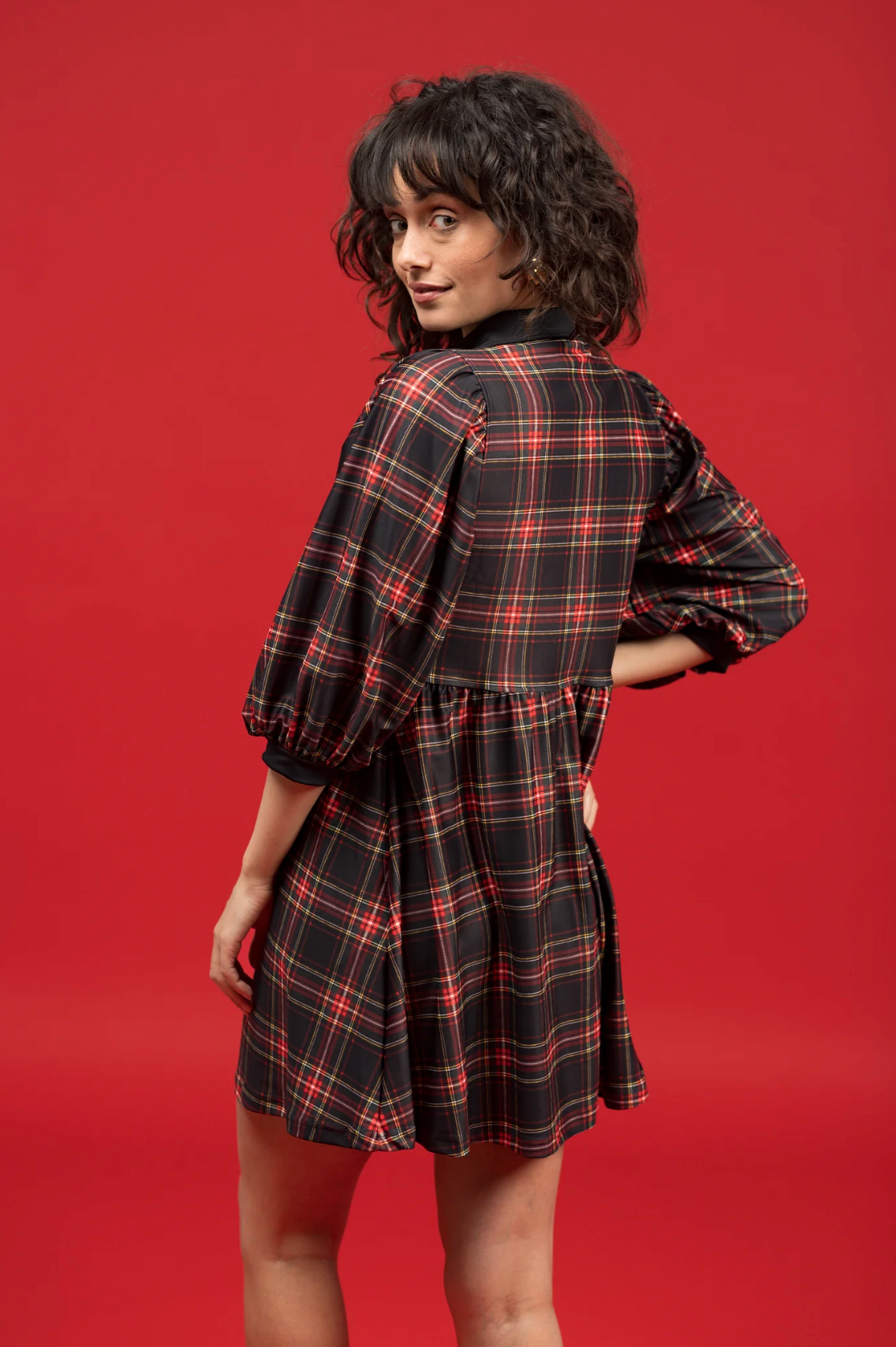 Charlotte Dress - Yuletide Plaid