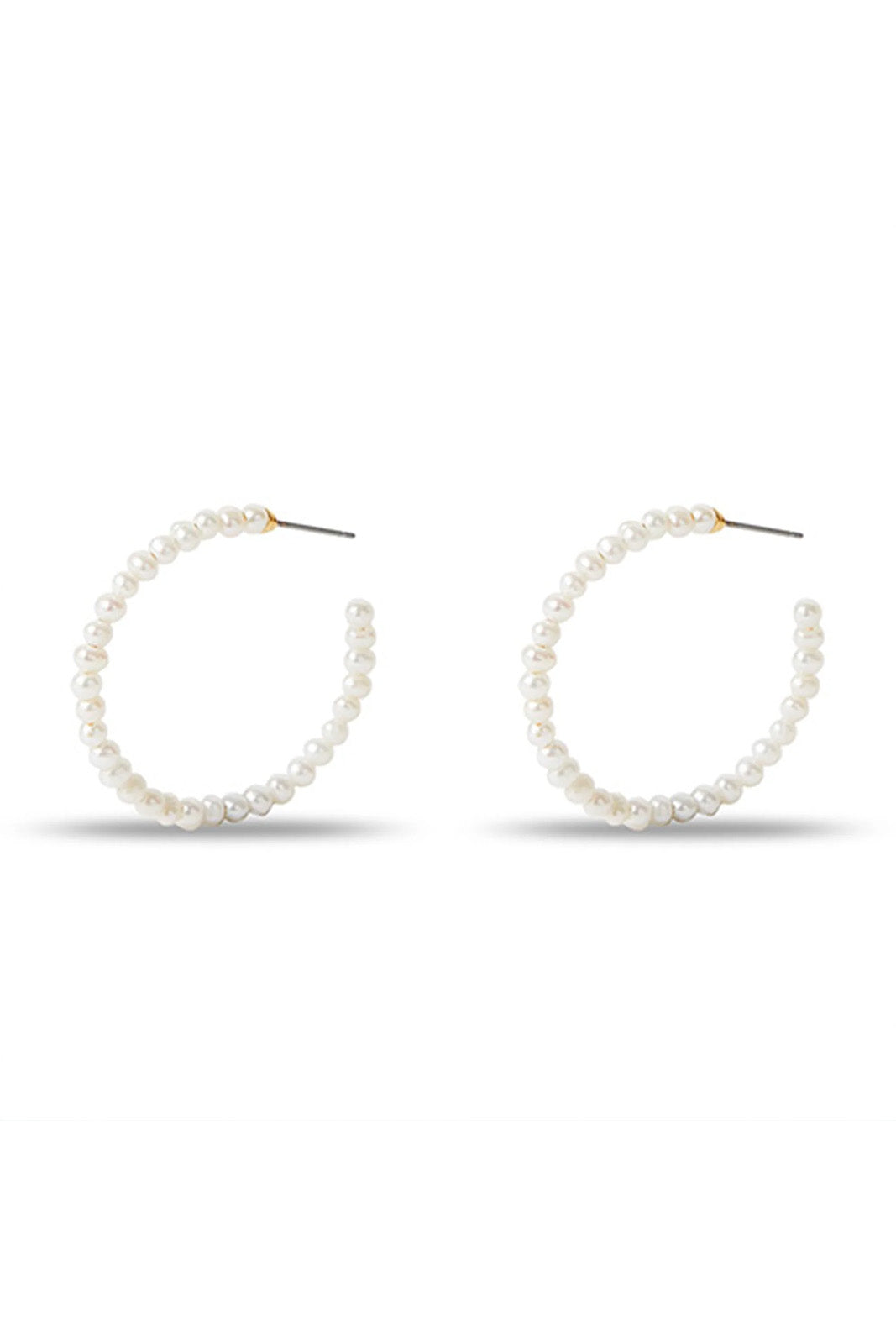 Freshwater Pearl Medium Hoop