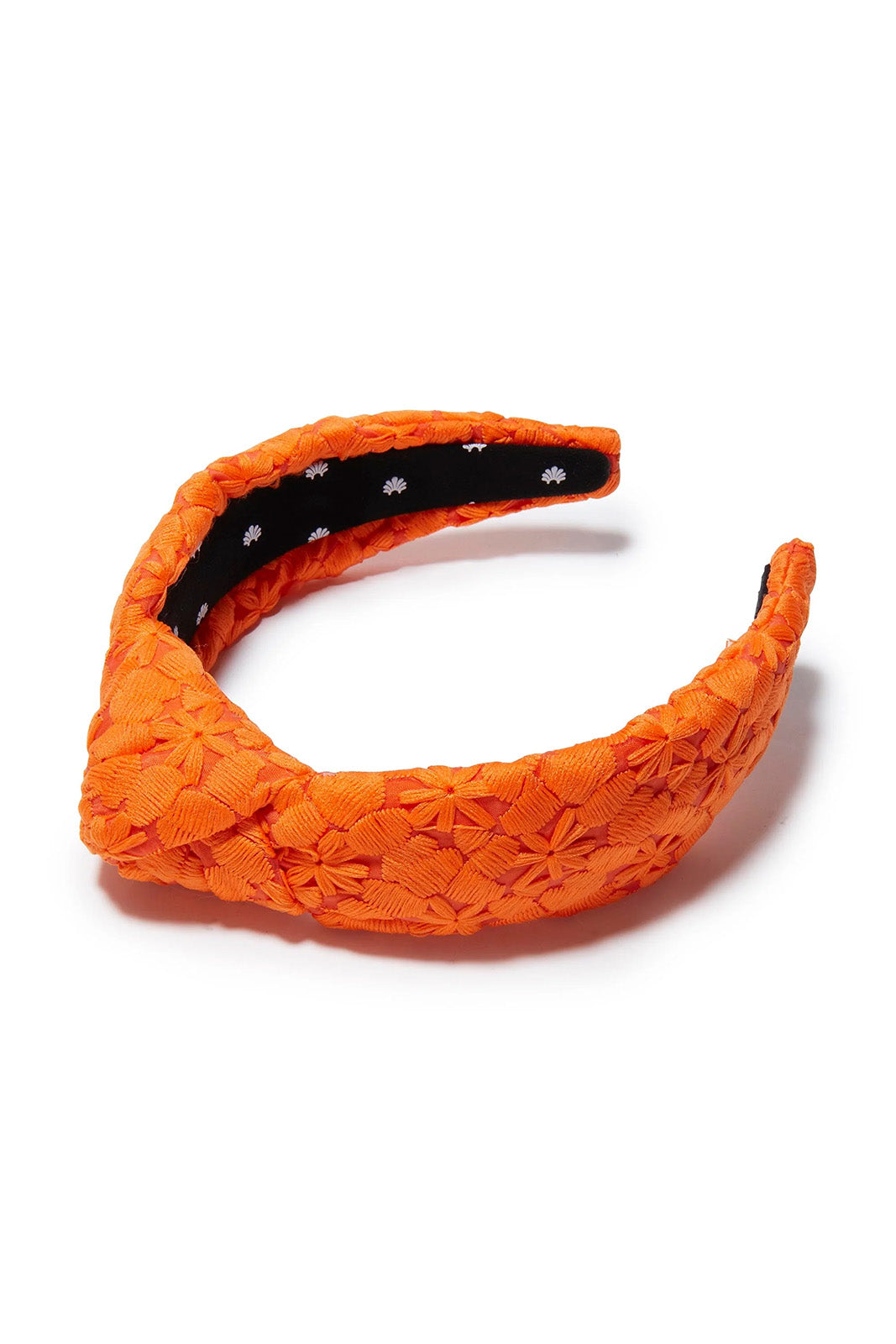 Knotted Flower Patch Headband - Fire
