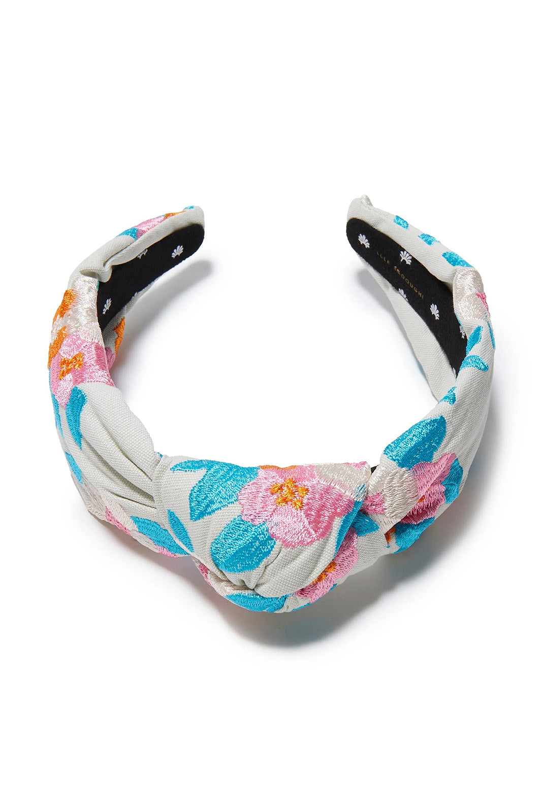 Knotted Floral Bouguet Embroidered Headband