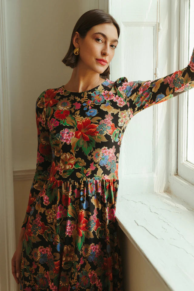 Clover Dress - Midnight Petals