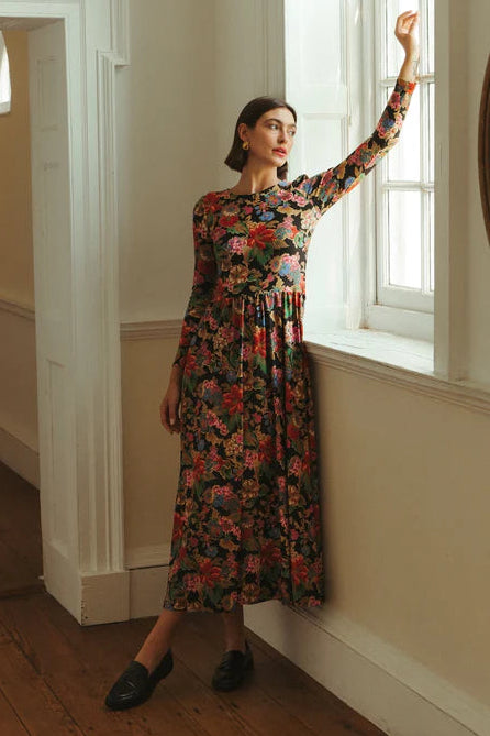 Clover Dress - Midnight Petals