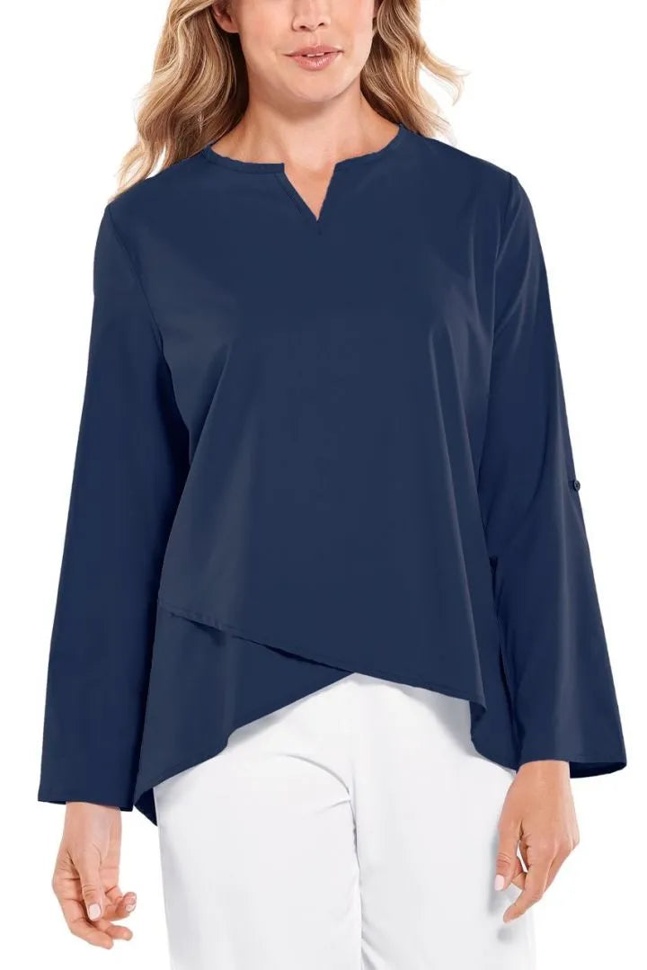 Santa Barbara Tunic Top - Navy