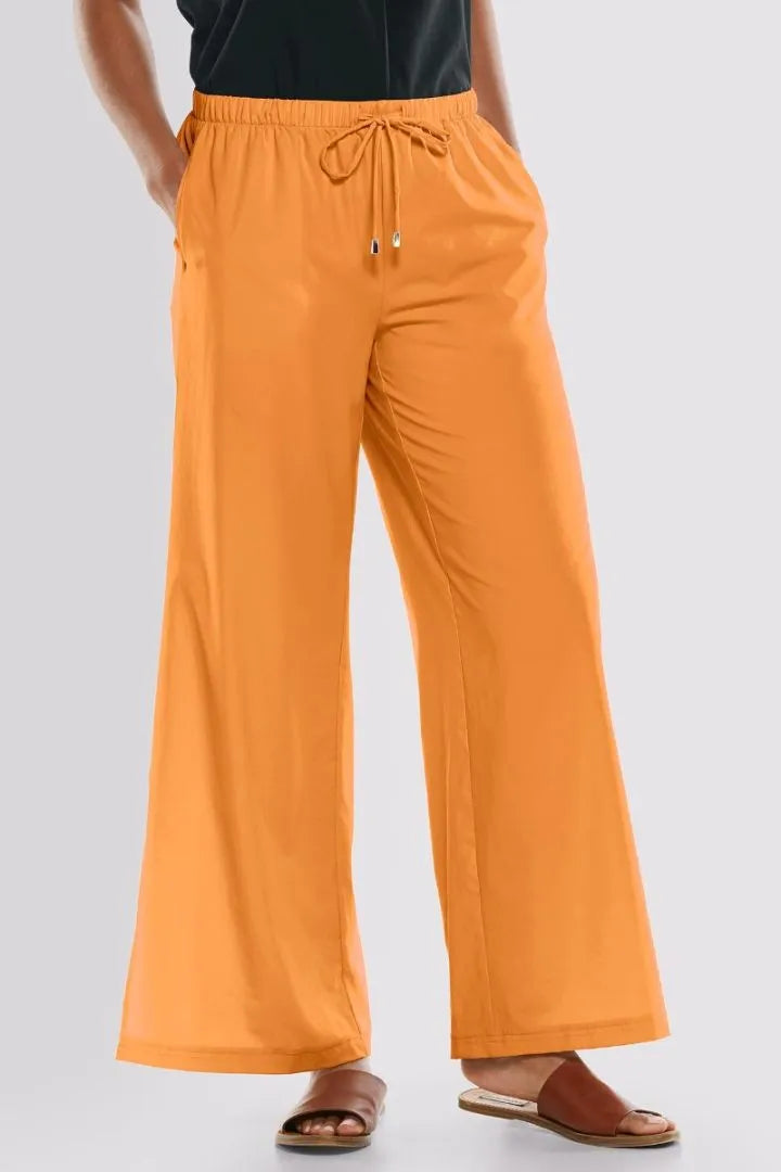Load image into Gallery viewer, PETRA WIDE LEG PANTS APRICOT CRUSH
