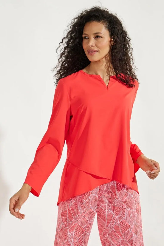Load image into Gallery viewer, SANTA BARBARA TUNIC TOP RADIANT RED
