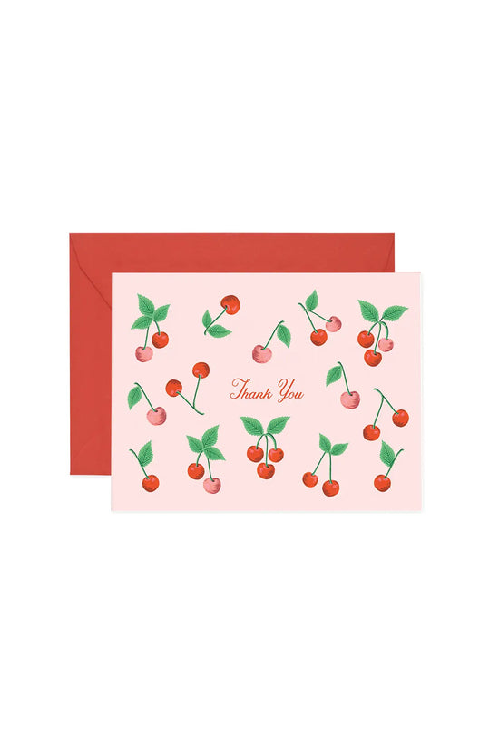 CHERRIES THANK YOU CARD