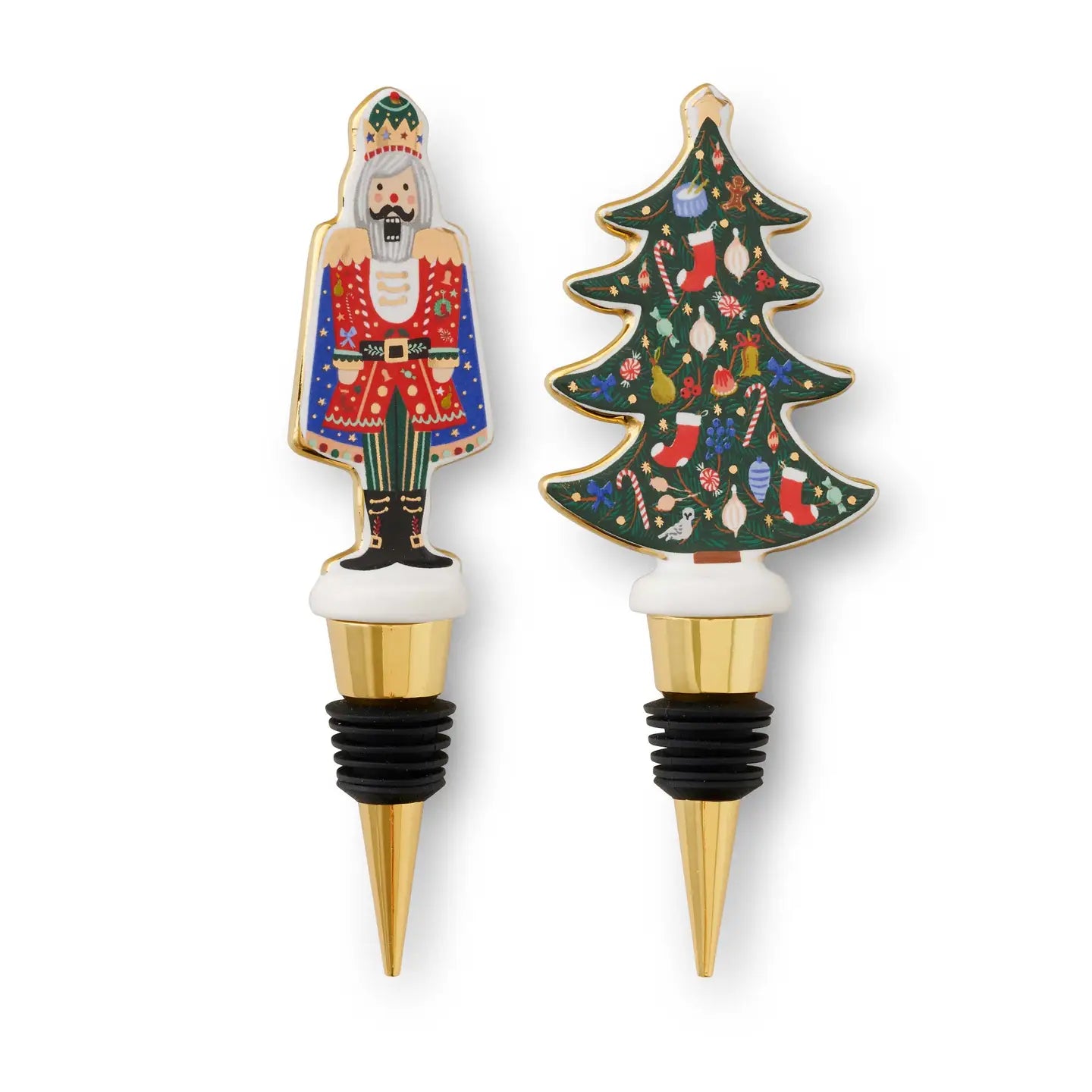 NUTCRACKER WINE STOPPER SET