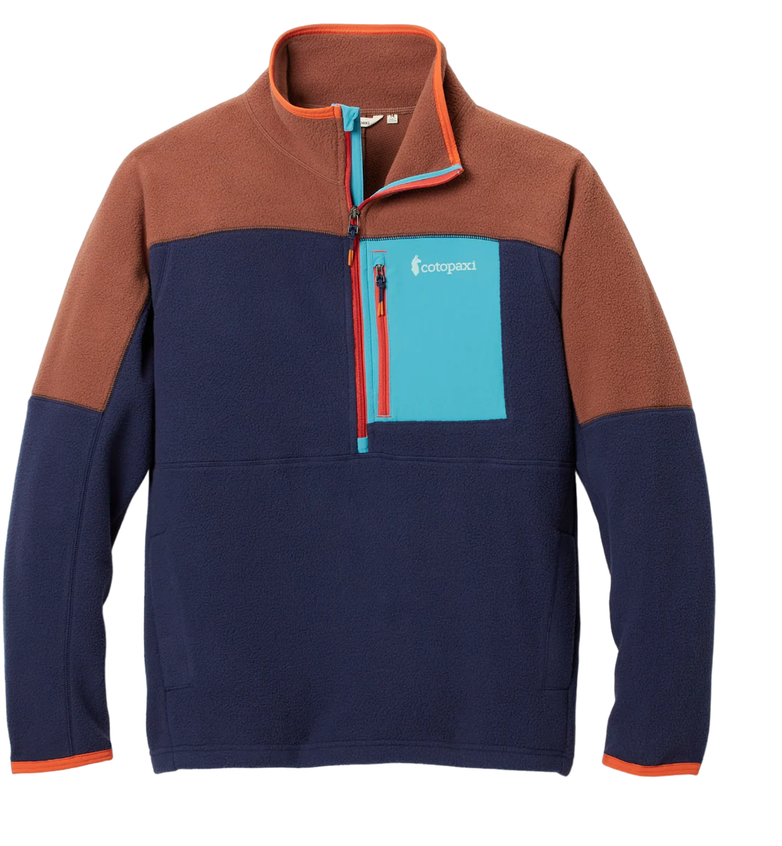 Cotopaxi Abrazo 1/2 Zip Fleece, Acorn & Maritime