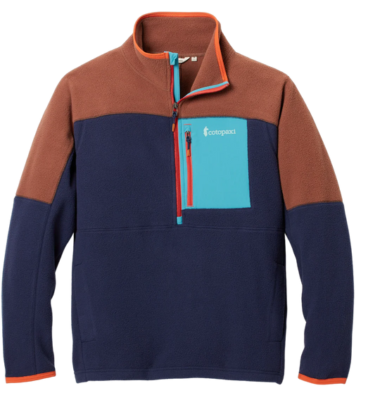 Cotopaxi Abrazo 1/2 Zip Fleece, Acorn & Maritime