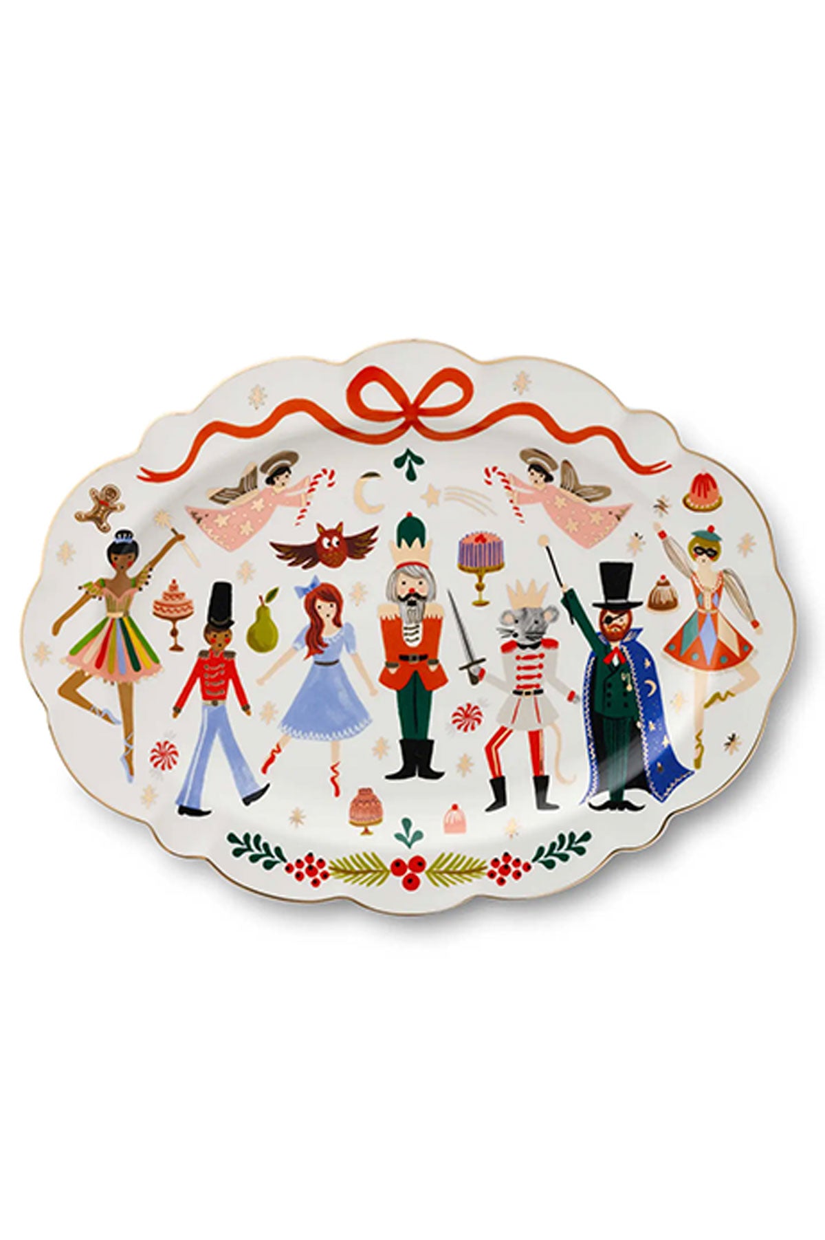 NUTCRACKER LARGE PORCELAIN SERVING PLATTER