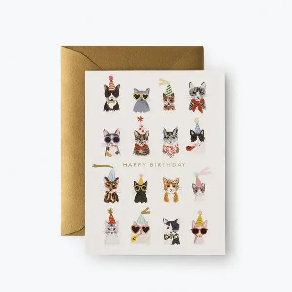 COOL CATS BIRTHDAY CARD