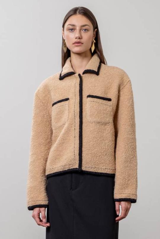 Feaux Sherpa Contrast Edge Jacket