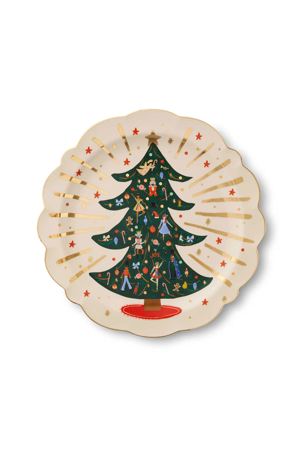 NUTCRACKER ROUND PORCELAIN SERVING PLATTER