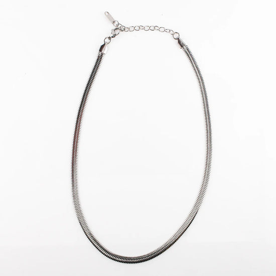 Hotel Lobby Chain Necklace (Silver)