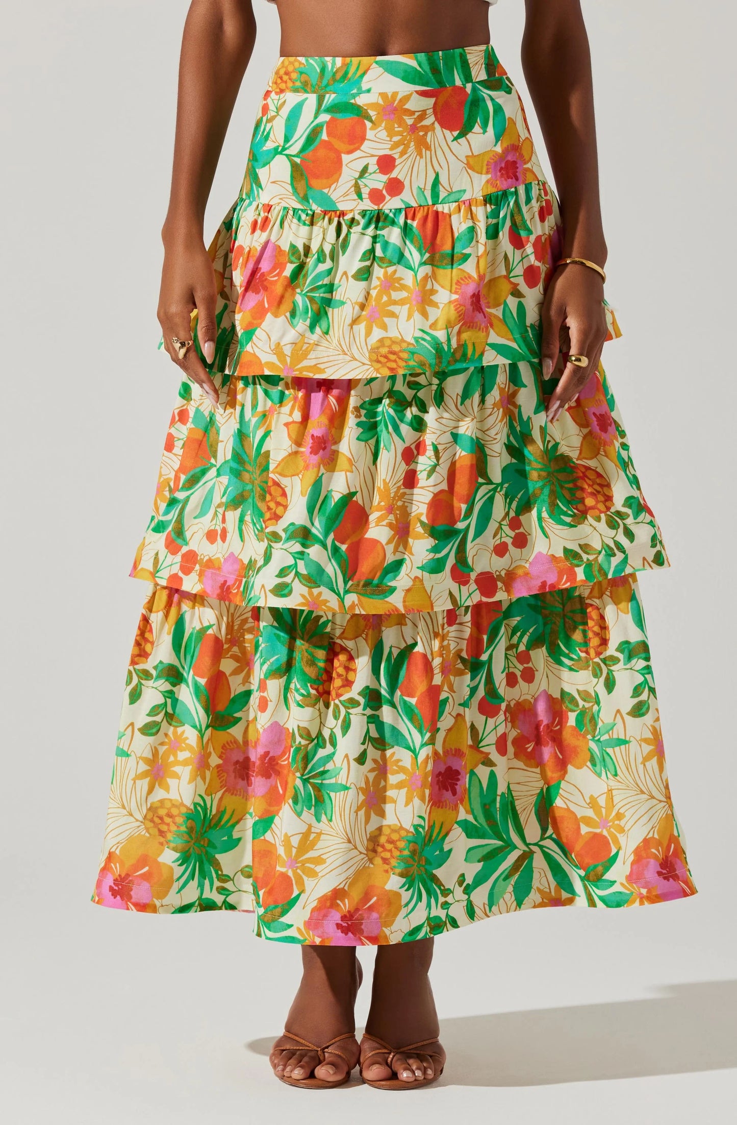 ROONI TIERED MAXI SKIRT