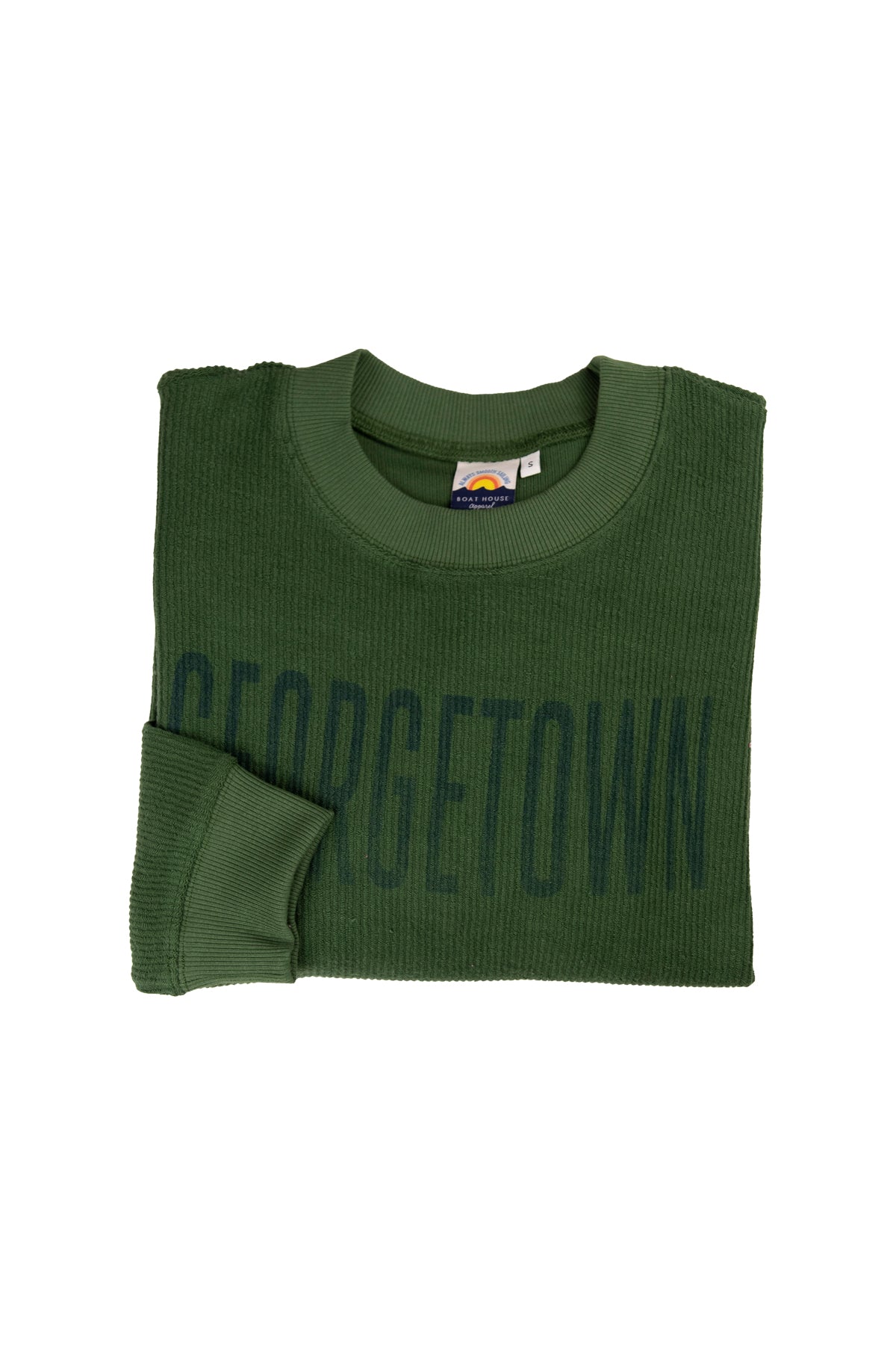 GEORGETOWN RIBBED PULLOVER GREEN