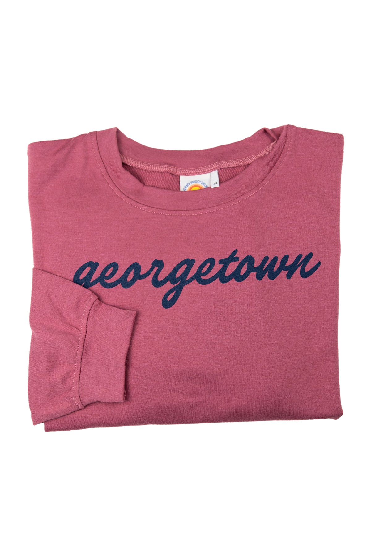 GEORGETOWN SCRIPT FRENCH TERRY LONG SLEEVE