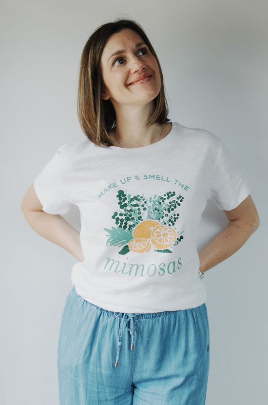 WAKE UP & SMELL THE MIMOSAS T-SHIRT