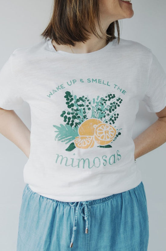 WAKE UP & SMELL THE MIMOSAS T-SHIRT