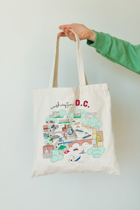 Washington DC Doodle Tote Bag