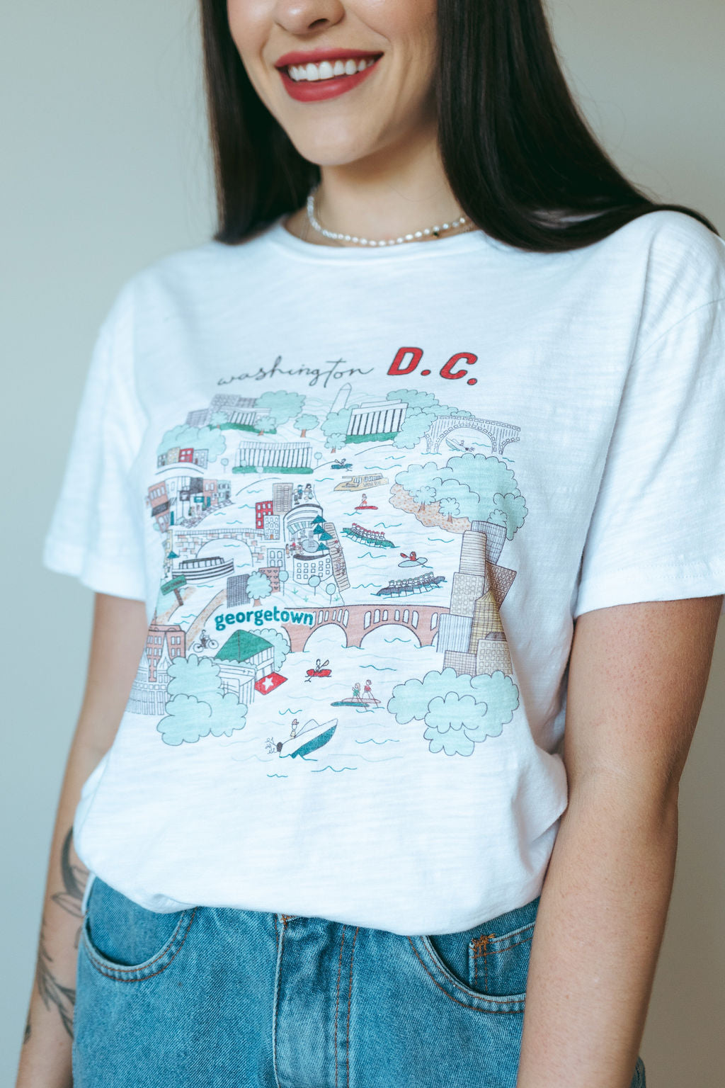 WASHINGTON DC DOODLE T-SHIRT