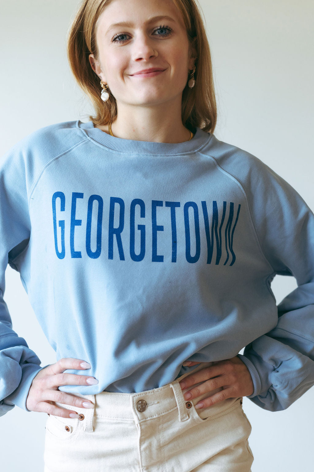 Georgetown Collegiate Blue Bubble Sweatshirt