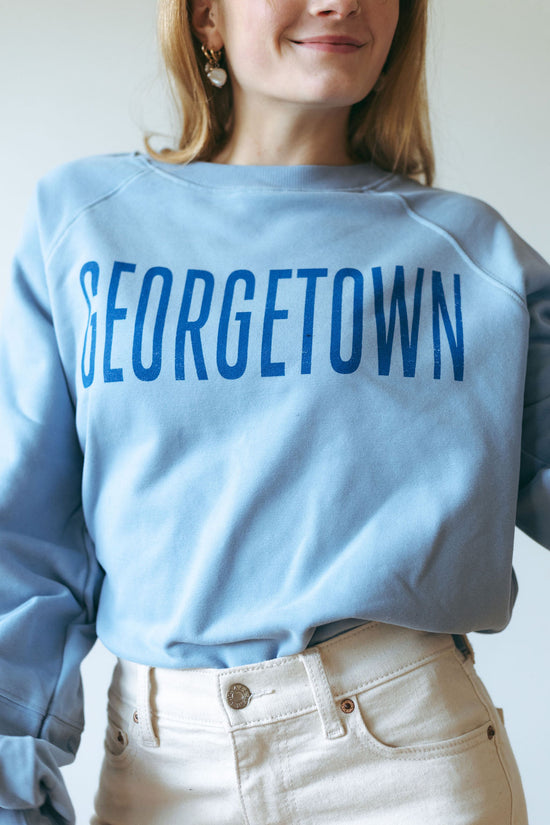 Georgetown Collegiate Blue Bubble Sweatshirt