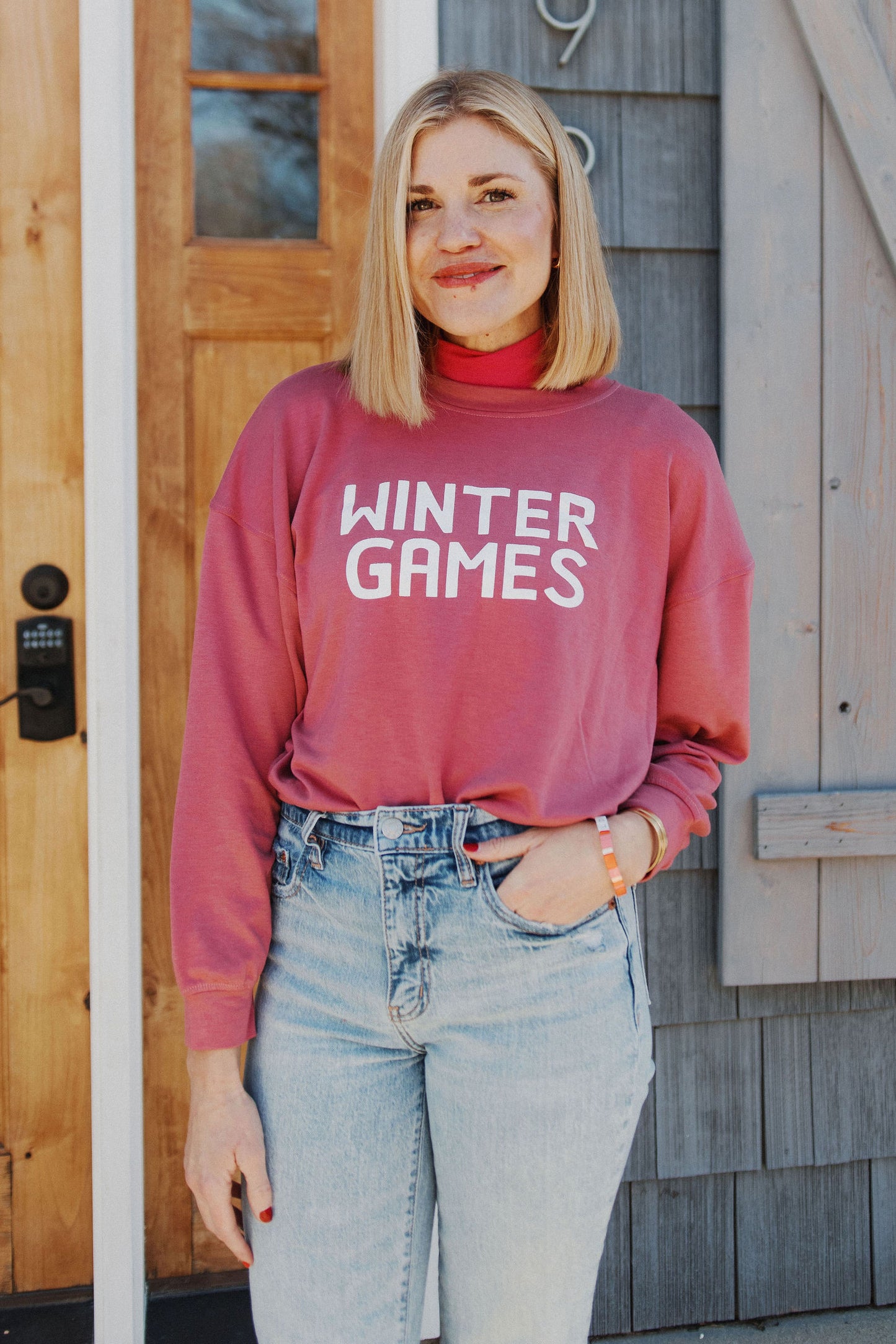 Load image into Gallery viewer, WINTER GAMES SWEATSHIRT MULBERRY
