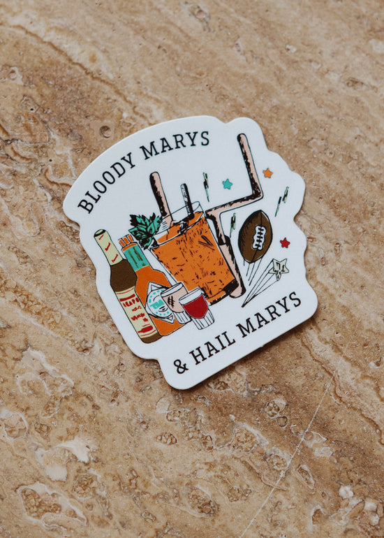 Load image into Gallery viewer, BLOODY MARYS &amp;amp; HAIL MARYS STICKER
