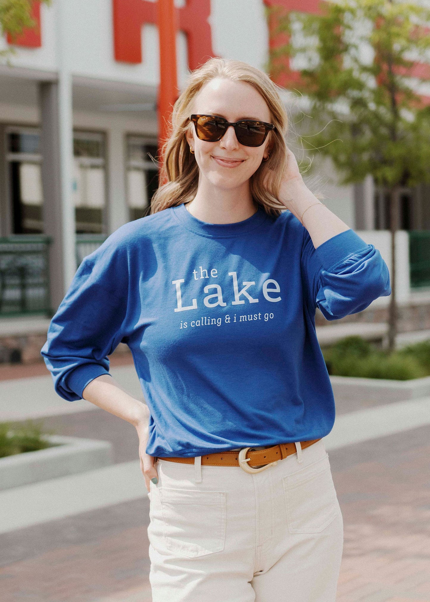 Load image into Gallery viewer, THE LAKE IS CALLING AND I MUST GO SWEATSHIRT
