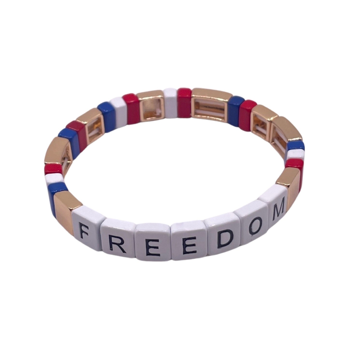 FREEDOM TILE BRACELET RED / WHITE / BLUE