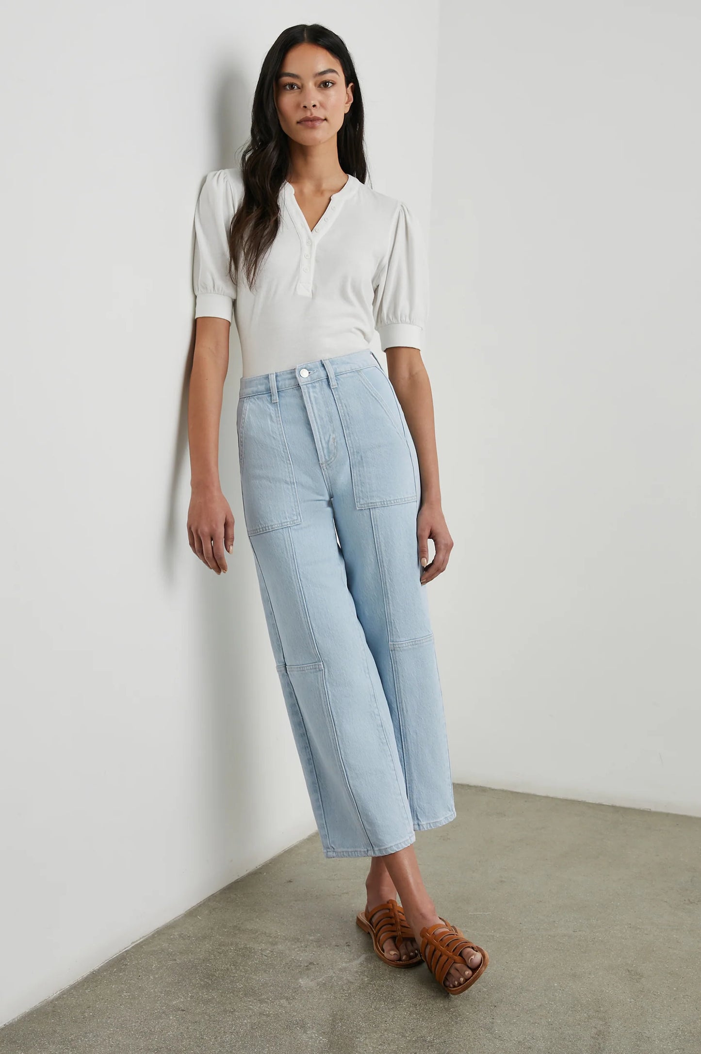 THE GETTY WIDE LEG CROP OCEANVIEW