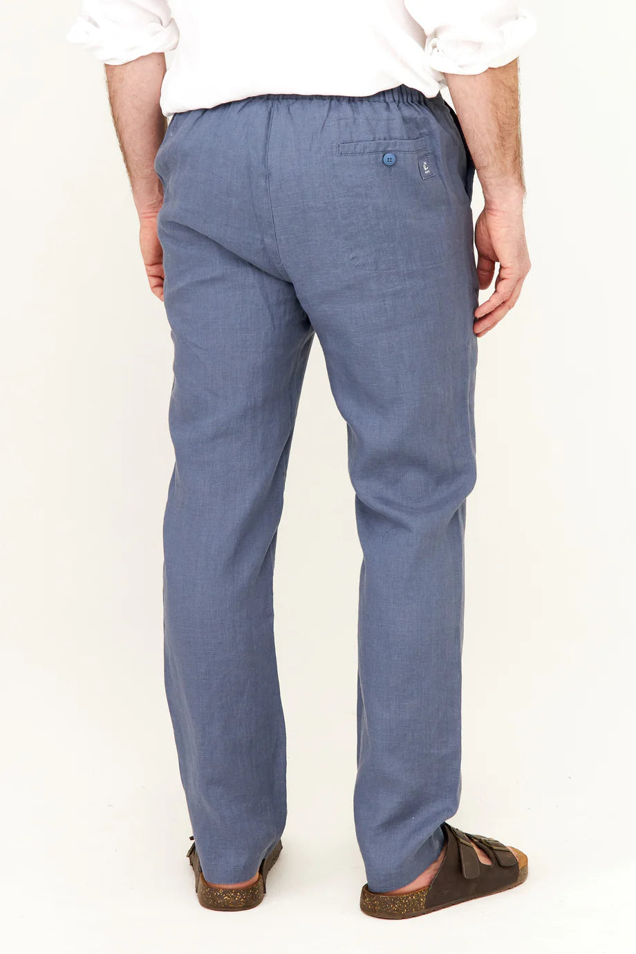 CASUAL LINEN PANT VINTAGE INDIGO