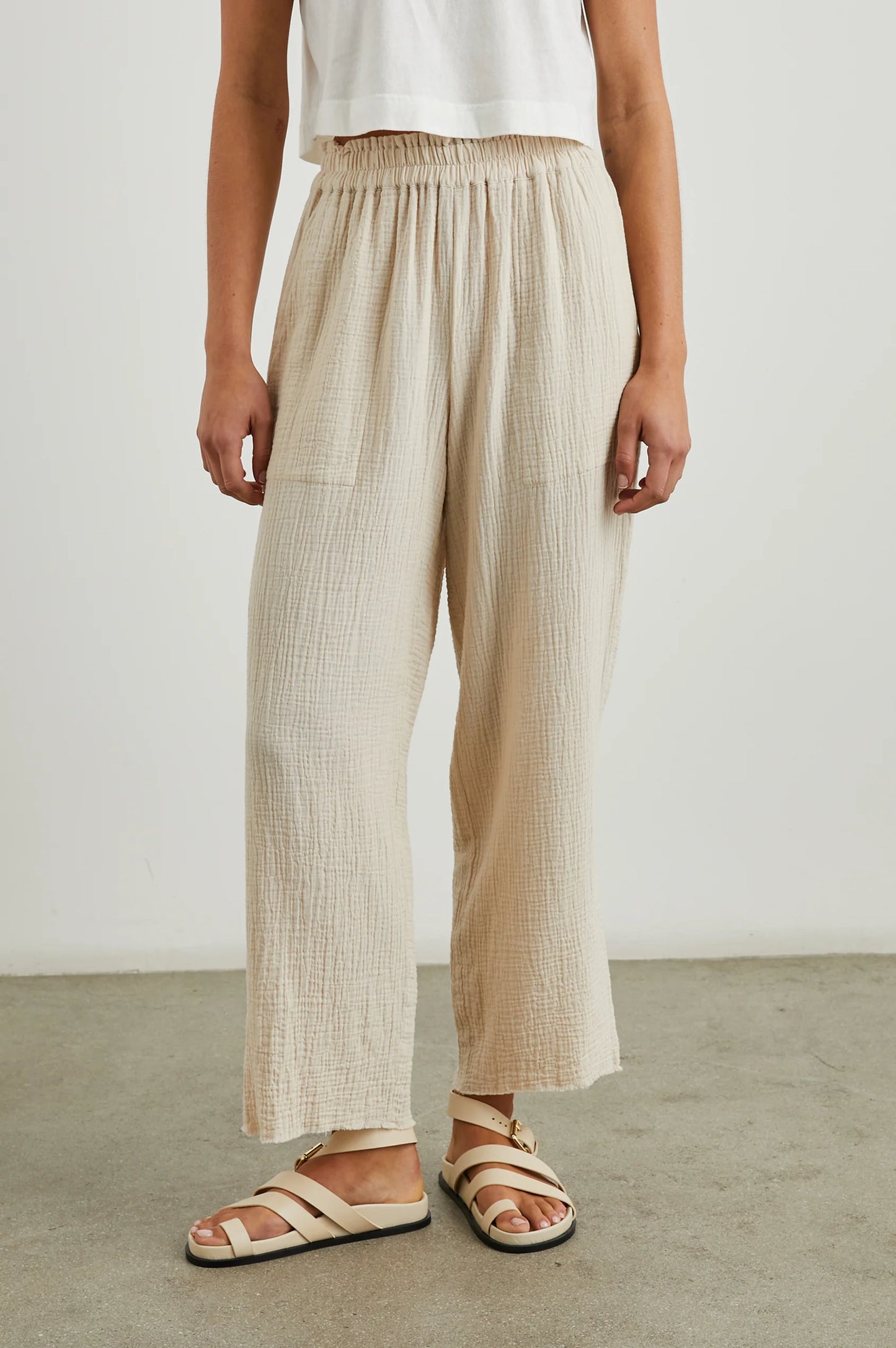 LEON CROP PANT FLAX