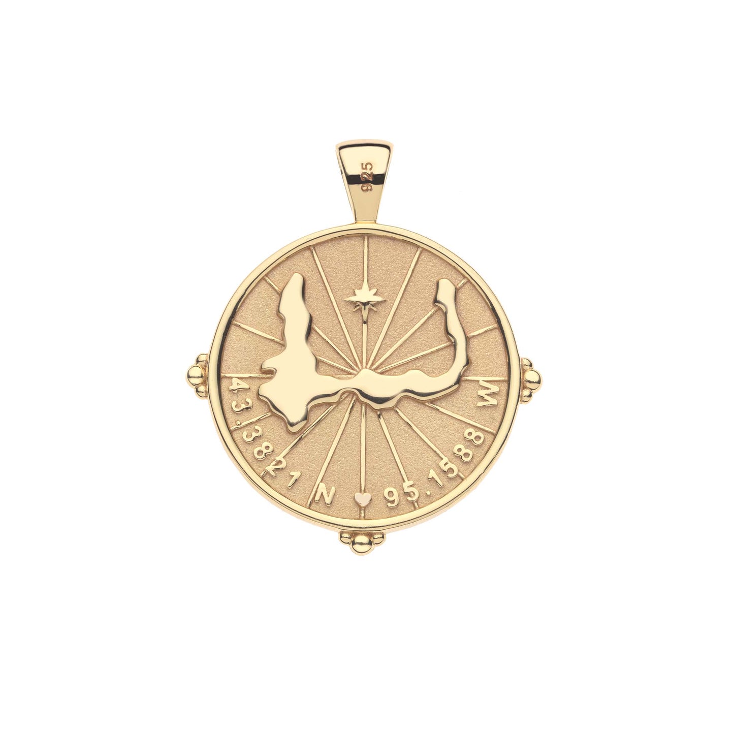 PREORDER - LAKE OKOBOJI JANE WIN COIN NECKLACE GOLD PLATED