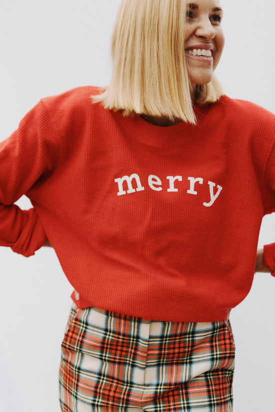 MERRY RIBBED PULLOVER